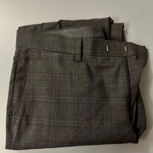 Banana Republic Gray Plaid Dress Pants